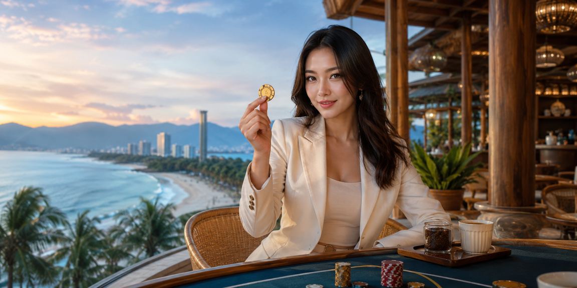 Người dùng Đà Nẵng thử game bài mới tại quán cà phê với điện thoại