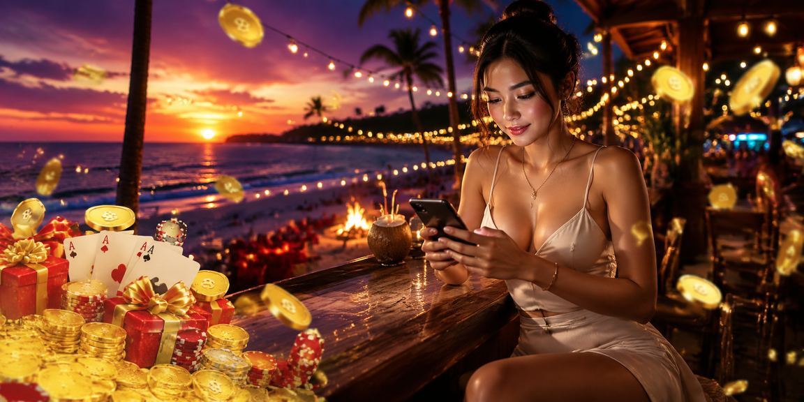 Người chơi card game thư giãn bên bãi biển Phú Quốc trong không khí vui vẻ và cân bằng